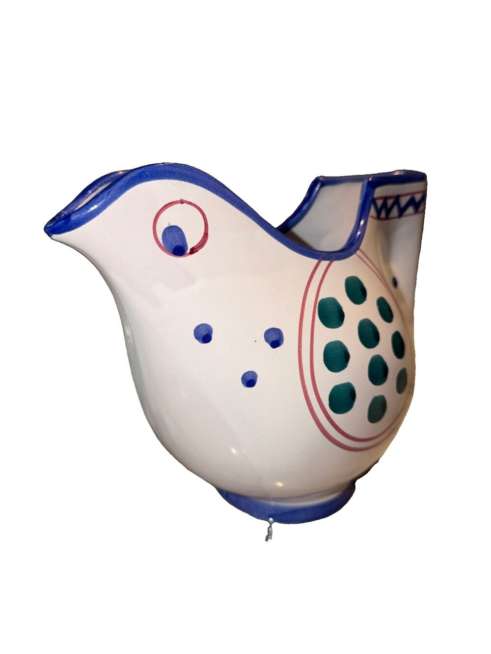 Vietri Solimene Campagna Chicken Hen Pitcher Microwave Safe Handpainted Italy